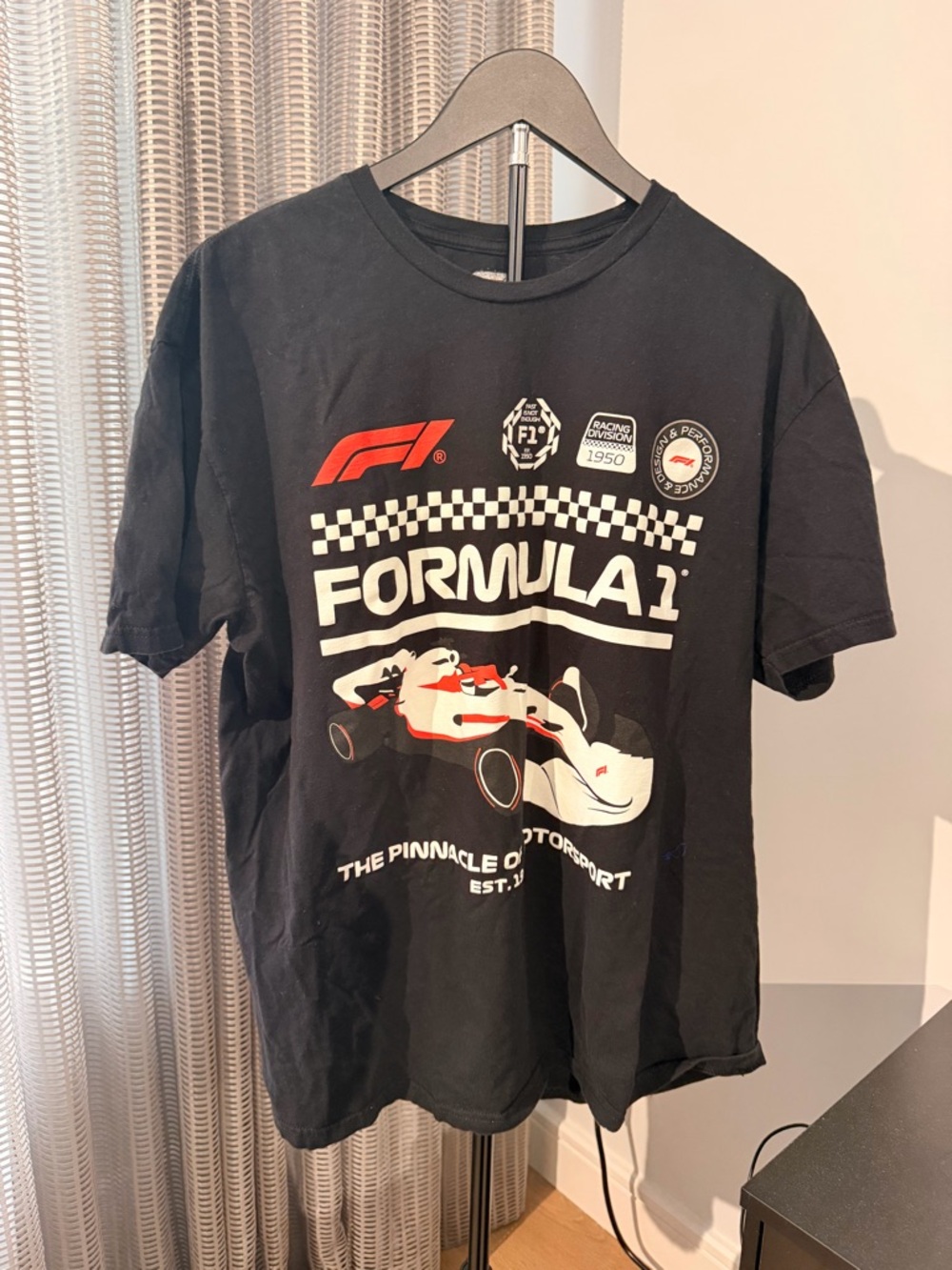 Formula 1 Black Graphic Short Sleeve Tee
